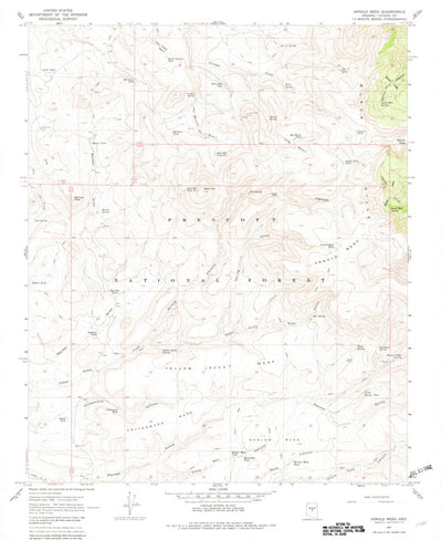 United States Geological Survey Arnold Mesa, AZ (1967, 24000-Scale) digital map