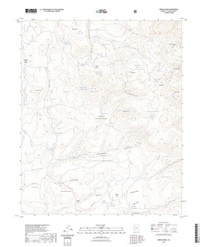 United States Geological Survey Arnold Mesa, AZ (2023, 24000-Scale) digital map