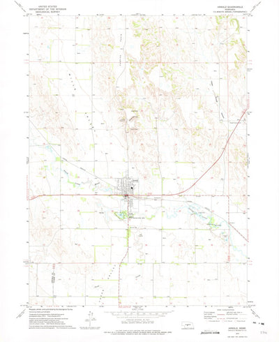 United States Geological Survey Arnold, NE (1972, 24000-Scale) digital map