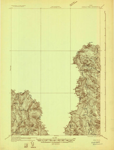 United States Geological Survey Arnold Pond, ME (1932, 48000-Scale) digital map