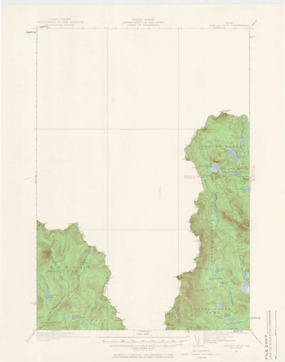 United States Geological Survey Arnold Pond, ME (1932, 62500-Scale) digital map
