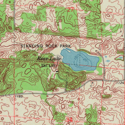 United States Geological Survey Arnott, WI (1969, 24000-Scale) digital map
