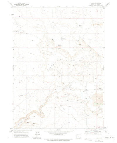 United States Geological Survey Arock, OR (1972, 24000-Scale) digital map