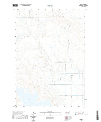 United States Geological Survey Arpan, SD (2021, 24000-Scale) digital map