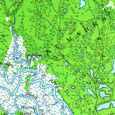 United States Geological Survey Arran, FL (1940, 62500-Scale) digital map