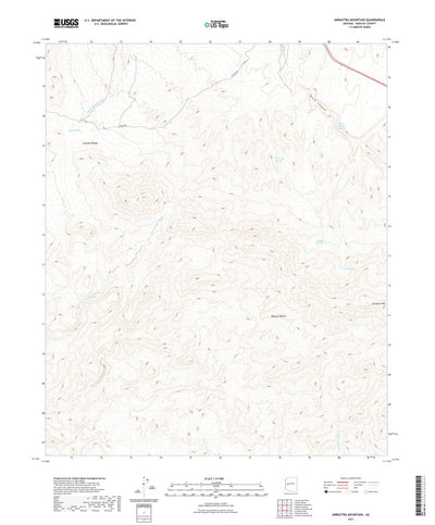 United States Geological Survey Arrastra Mountain, AZ (2021, 24000-Scale) digital map