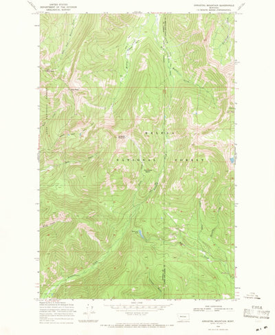 United States Geological Survey Arrastra Mountain, MT (1968, 24000-Scale) digital map
