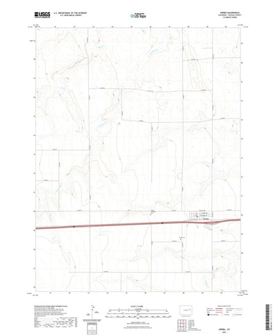United States Geological Survey Arriba, CO (2022, 24000-Scale) digital map