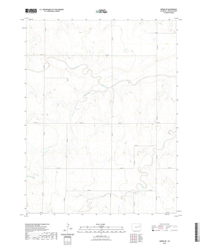 United States Geological Survey Arriba NE, CO (2022, 24000-Scale) digital map