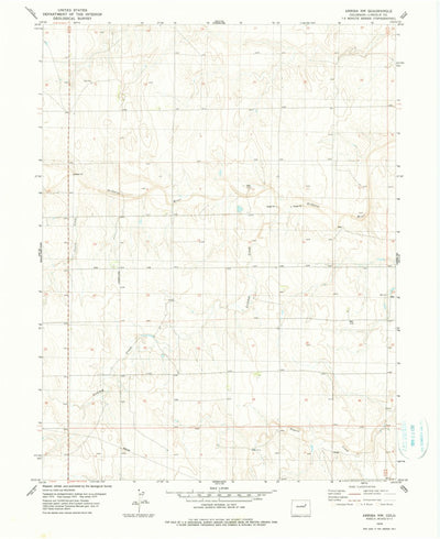 United States Geological Survey Arriba NW, CO (1979, 24000-Scale) digital map