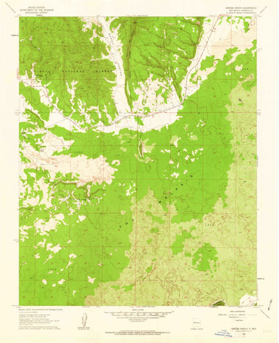 United States Geological Survey Arrosa Ranch, NM (1961, 24000-Scale) digital map