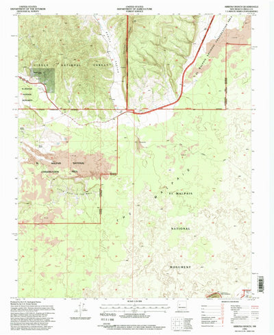 United States Geological Survey Arrosa Ranch, NM (1995, 24000-Scale) digital map