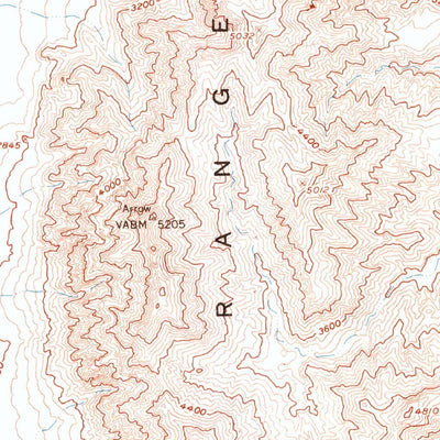 United States Geological Survey Arrow Canyon, NV (1958, 62500-Scale) digital map