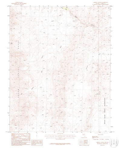 United States Geological Survey Arrow Canyon, NV (1986, 24000-Scale) digital map