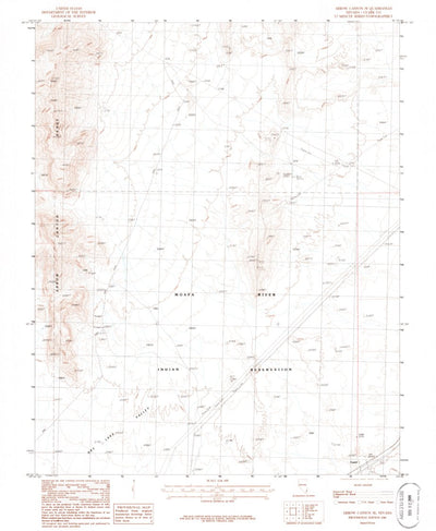 United States Geological Survey Arrow Canyon SE, NV (1986, 24000-Scale) digital map
