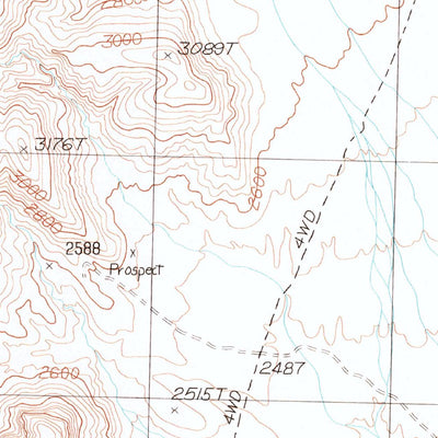 United States Geological Survey Arrow Canyon SE, NV (1986, 24000-Scale) digital map