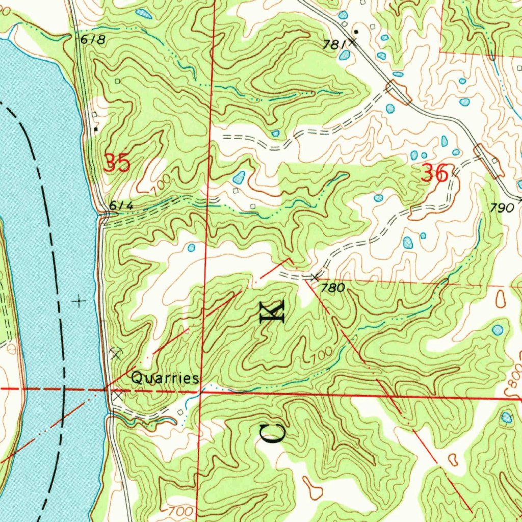 Arrow Rock, MO (1971, 24000-Scale) Map by United States Geological ...