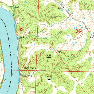 United States Geological Survey Arrow Rock, MO (1971, 24000-Scale) digital map