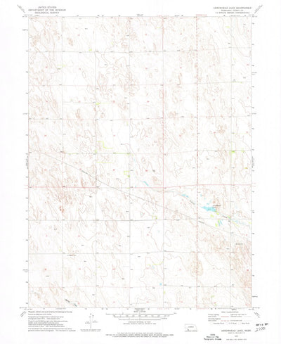 United States Geological Survey Arrowhead Lake, NE (1973, 24000-Scale) digital map