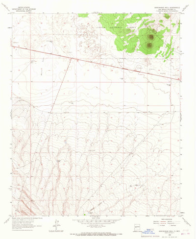 United States Geological Survey Arrowhead Well, NM (1964, 24000-Scale) digital map