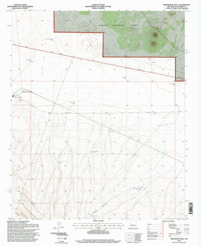 United States Geological Survey Arrowhead Well, NM (1995, 24000-Scale) digital map