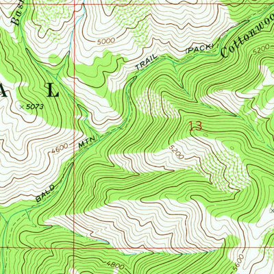 United States Geological Survey Arrowrock Reservoir NE, ID (1969, 24000-Scale) digital map