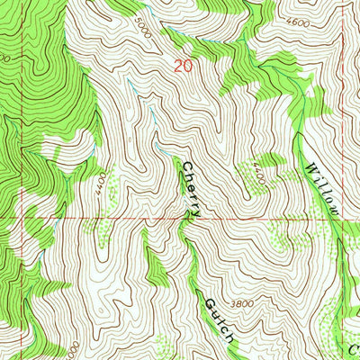 United States Geological Survey Arrowrock Reservoir NE, ID (1969, 24000-Scale) digital map