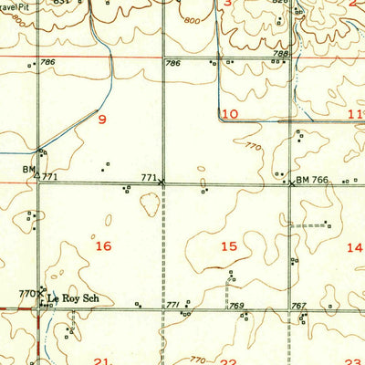 United States Geological Survey Arrowsmith, IL (1952, 62500-Scale) digital map