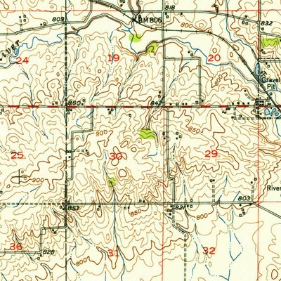 United States Geological Survey Arrowsmith, IL (1952, 62500-Scale) digital map
