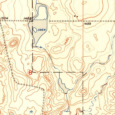 United States Geological Survey Arrowwood Lake, ND (1951, 24000-Scale) digital map