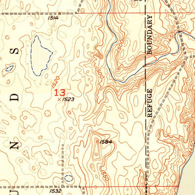 United States Geological Survey Arrowwood Lake, ND (1951, 24000-Scale) digital map