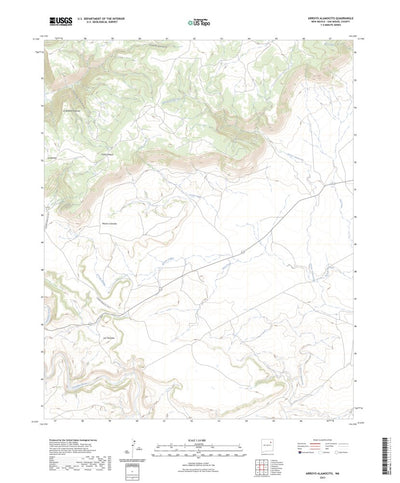 United States Geological Survey Arroyo Alamocito, NM (2023, 24000-Scale) digital map