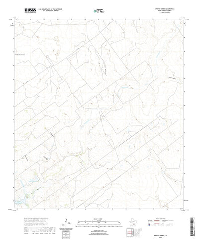 United States Geological Survey Arroyo Burro, TX (2022, 24000-Scale) digital map