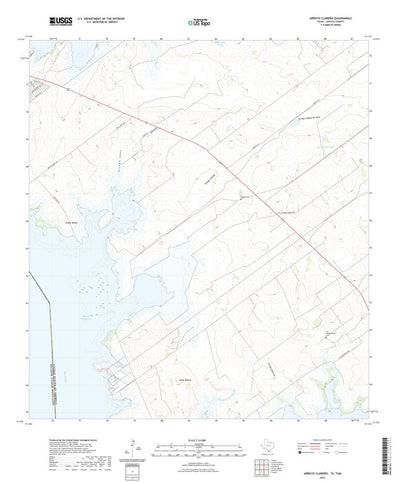United States Geological Survey Arroyo Clareno, TX (2022, 24000-Scale) digital map
