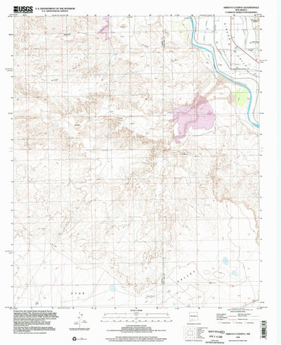 United States Geological Survey Arroyo Cuervo, NM (1996, 24000-Scale) digital map