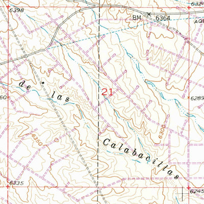 United States Geological Survey Arroyo De Las Calabacillas, NM (1954, 24000-Scale) digital map
