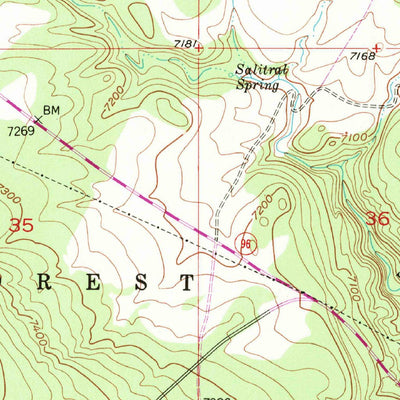 United States Geological Survey Arroyo Del Agua, NM (1953, 24000-Scale) digital map
