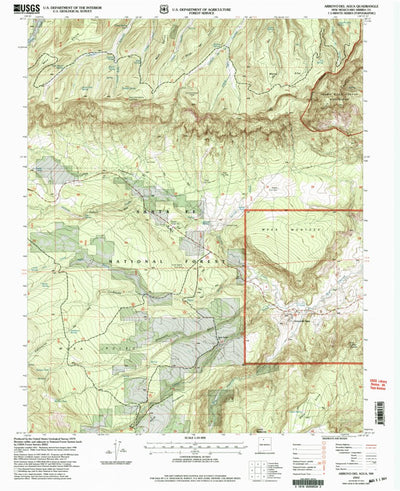 United States Geological Survey Arroyo Del Agua, NM (2002, 24000-Scale) digital map