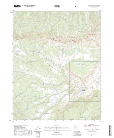 United States Geological Survey Arroyo Del Agua, NM (2023, 24000-Scale) digital map