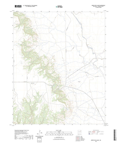 United States Geological Survey Arroyo Del Alamo, NM (2023, 24000-Scale) digital map