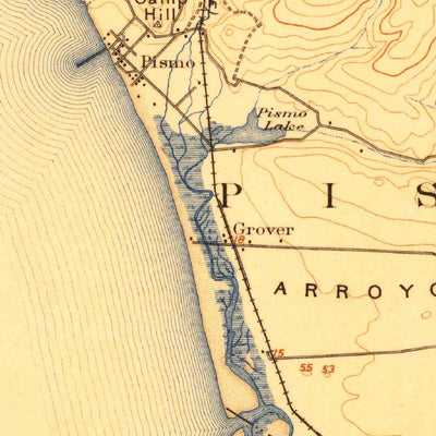 United States Geological Survey Arroyo Grande, CA (1897, 62500-Scale) digital map
