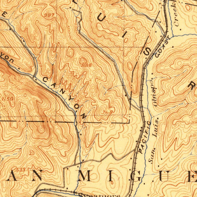 United States Geological Survey Arroyo Grande, CA (1897, 62500-Scale) digital map