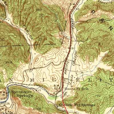 United States Geological Survey Arroyo Grande, CA (1942, 62500-Scale) digital map