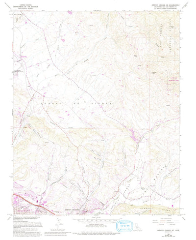 United States Geological Survey Arroyo Grande NE, CA (1965, 24000-Scale) digital map