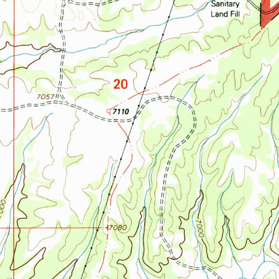 United States Geological Survey Arroyo Hondo, NM (1995, 24000-Scale) digital map