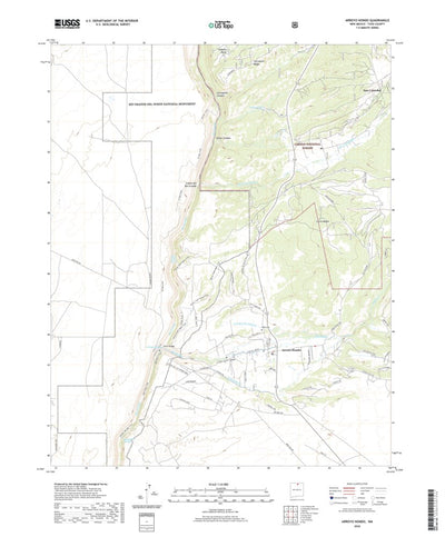 United States Geological Survey Arroyo Hondo, NM (2020, 24000-Scale) digital map