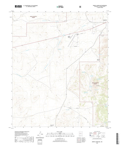 United States Geological Survey Arroyo Landavaso, NM (2020, 24000-Scale) digital map