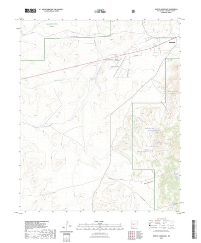 United States Geological Survey Arroyo Landavaso, NM (2023, 24000-Scale) digital map