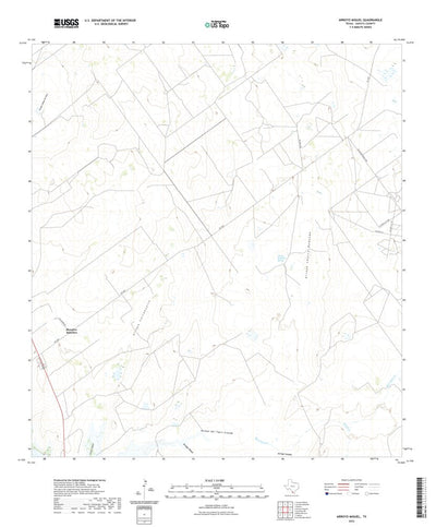 United States Geological Survey Arroyo Miguel, TX (2022, 24000-Scale) digital map