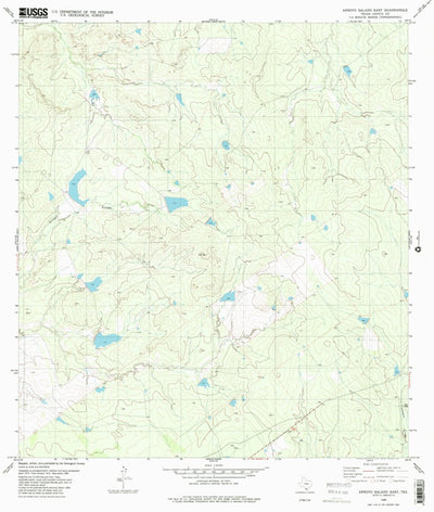 United States Geological Survey Arroyo Salado East, TX (1980, 24000-Scale) digital map